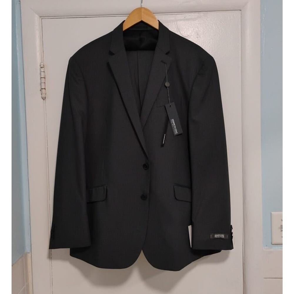 NWT Kenneth Cole Reaction Men's Gray Suit Separate jacket sz 48R pant 40w x30L - Picture 13 of 14